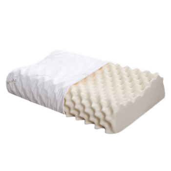 无印良品家访同款泰国天然乳胶枕头枕芯橡胶一对装家用中枕波形咖啡
